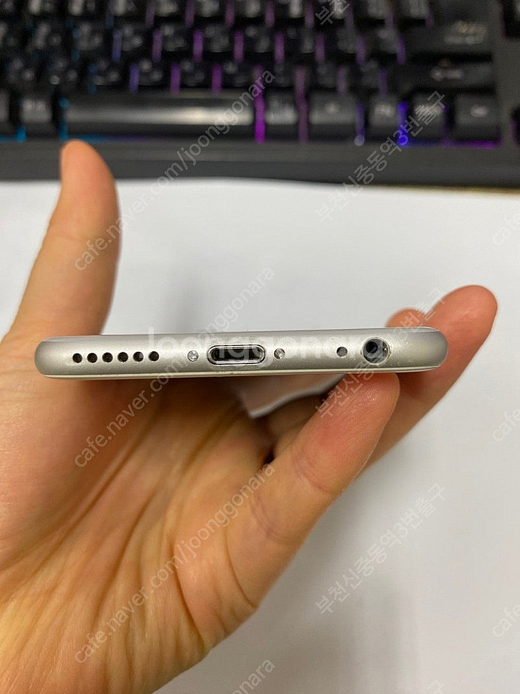 028734 아이폰6 실버 외관SS급 64GB 배터리성...--6