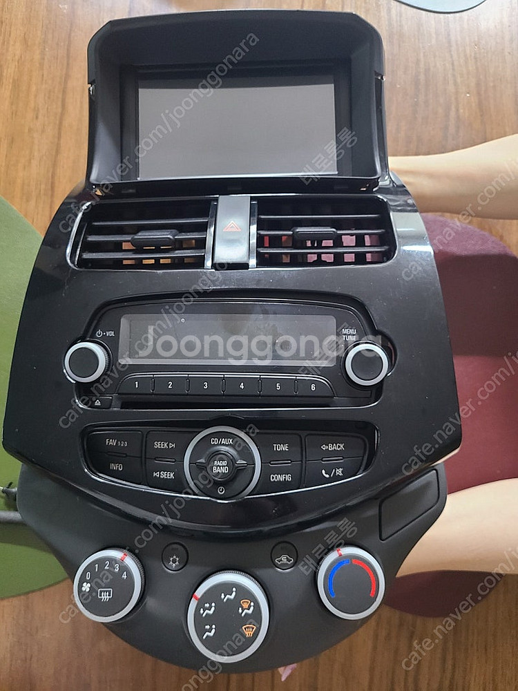 스파크 오디오 공조기 네비 매립--0