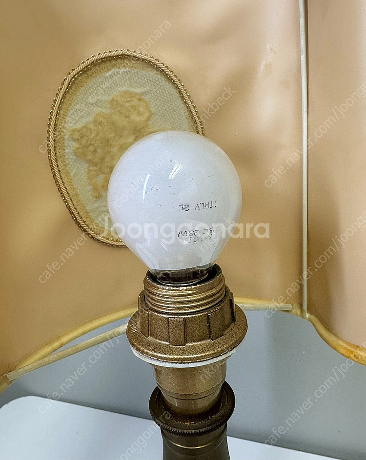 이태리 유럽 아기천사 빈티지 테이블 램프 황동 스탠드 ...--4