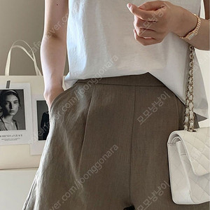 데일리룩 메이드린넨 숏팬츠 뉴트럴