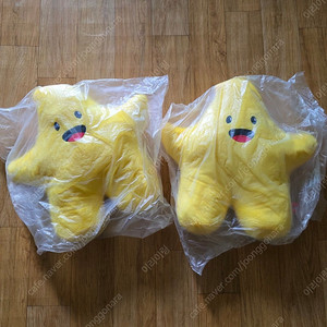 노랑 별 인형 쿠션 새상품