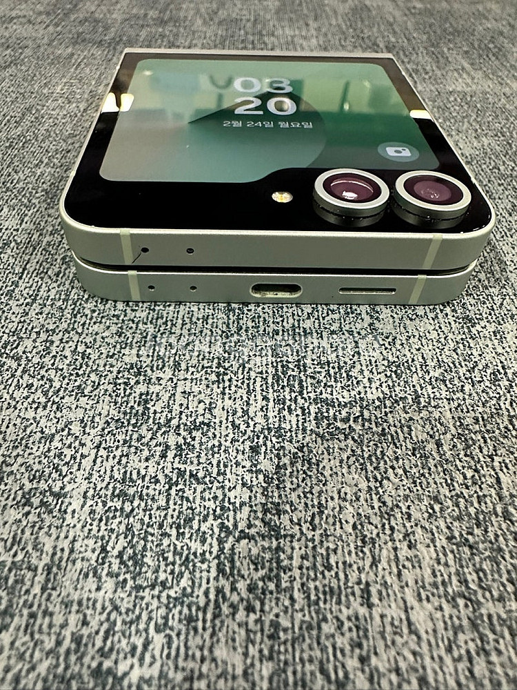 갤럭시Z플립6 256G 민트 24년 7월개통 무잔상 5...--9