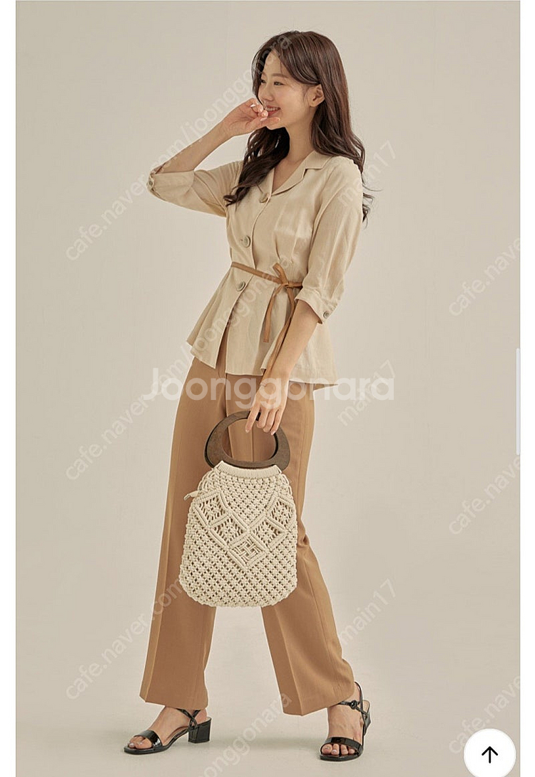 로엠 린넨 블라우스 새옷--0