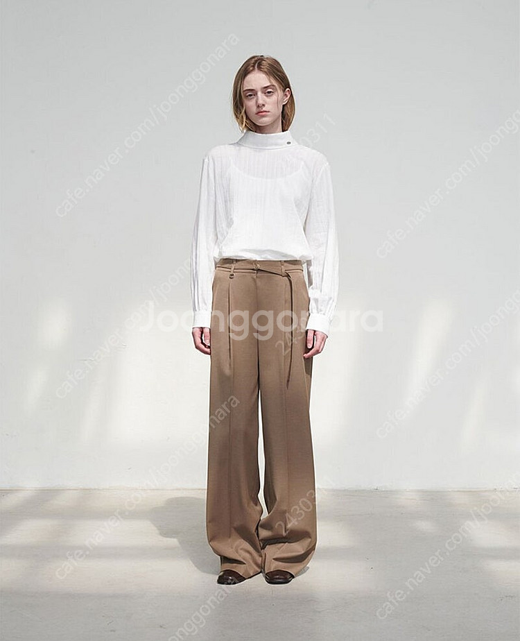 루에브르 하이넥 타이 블라우스 스몰 High-neck ...--1