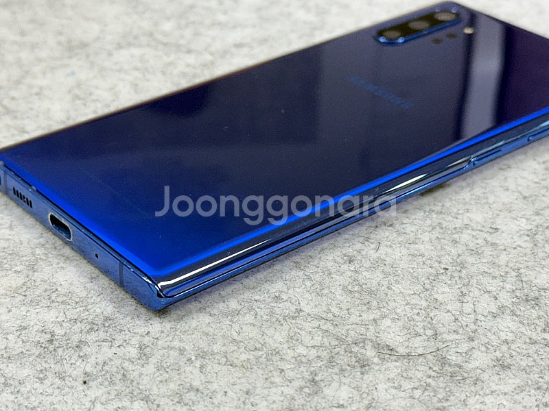 (무잔상급)갤럭시노트10플러스 블루 256G 미파손 깨...--7