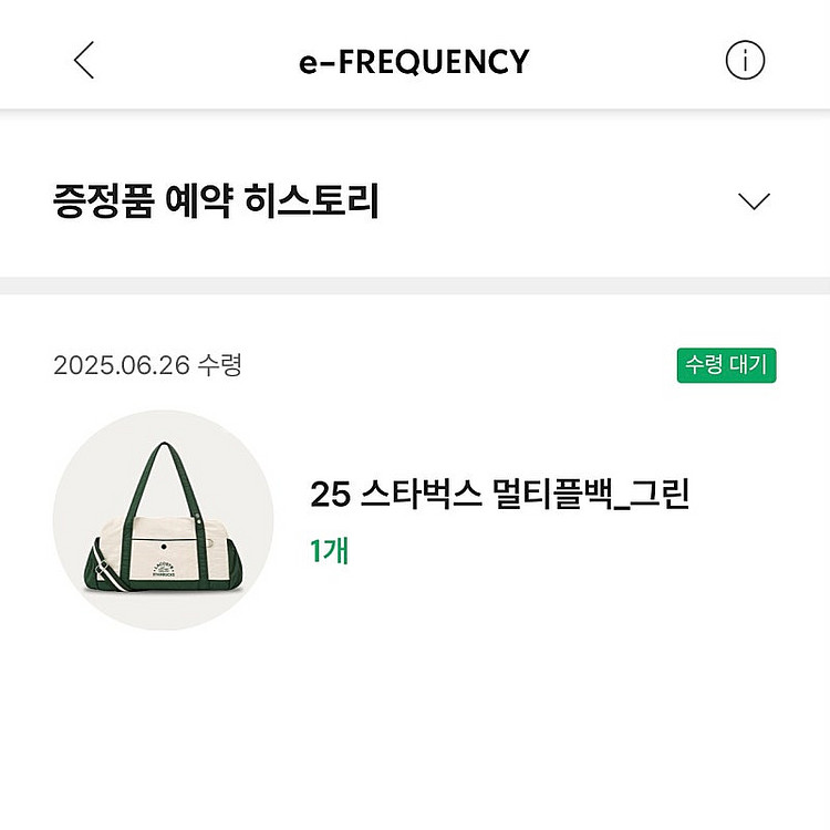 25 스타벅스 멀티플백 그린 새상품 (예약발송)--1