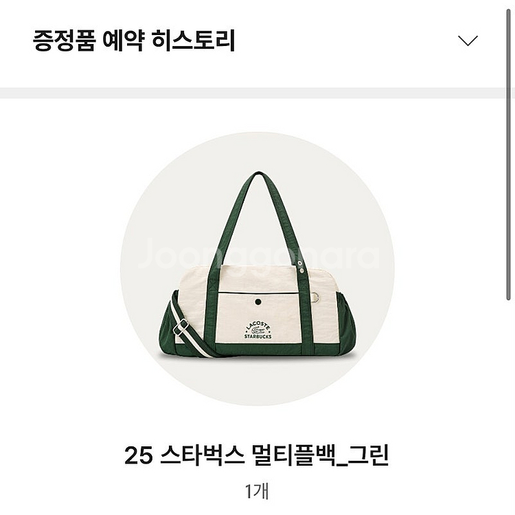 25 스타벅스 멀티플백 그린 새상품 (예약발송)--0
