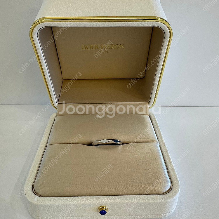 부쉐론 파셋 웨딩반지 62호 화이트골드--0