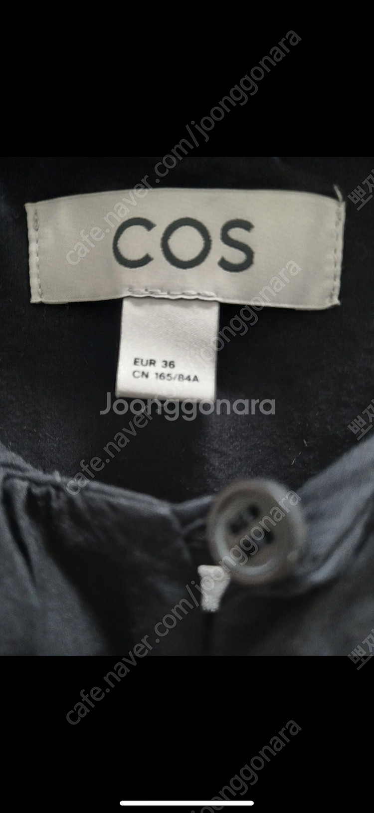 COS 코스 티어드 원피스 블랙--6