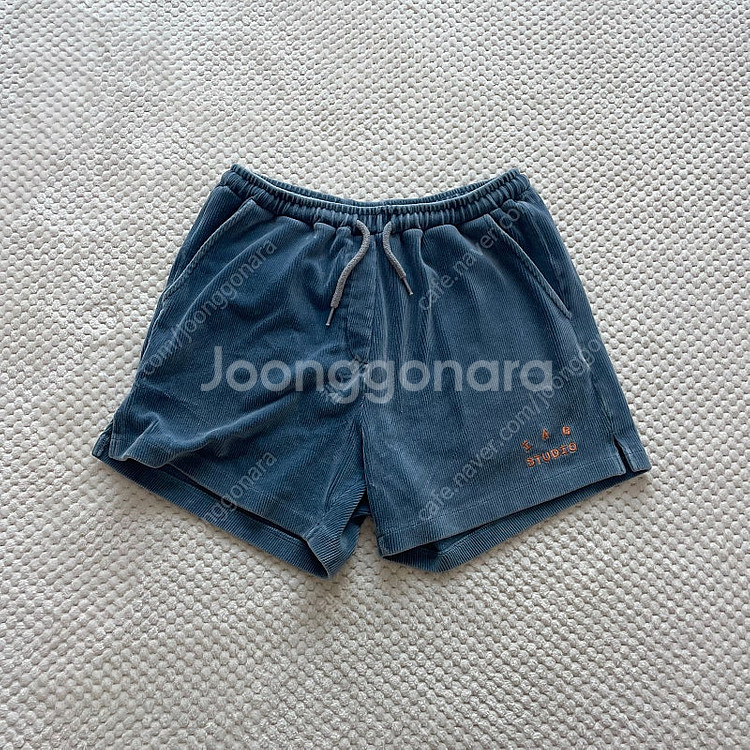 [L] 아이앱 반바지 코듀로이 쇼츠 팬츠 블루 iab ...--0