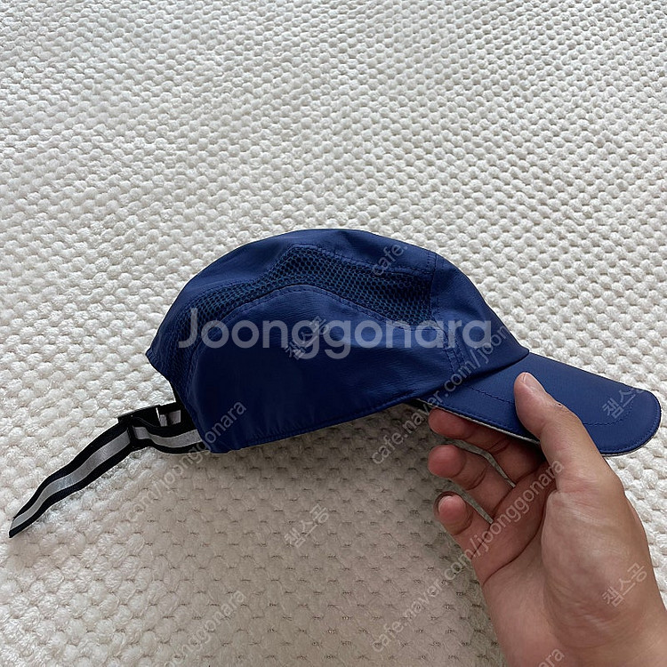 아이앱 아식스 우븐 캡 네이비 러닝 모자 iab stu...--3