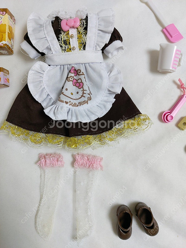 리카인형의상 리카짱 헬로키티스위츠카페드레스 스위트카페--0