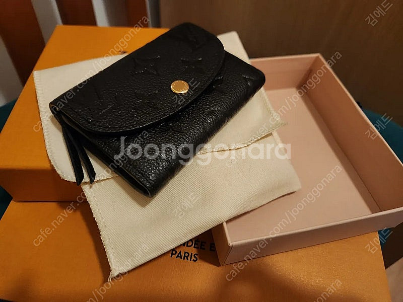 [새상품]루이비통 로잘리 코인퍼스 블랙 앙프레뜨 택포 ...--0