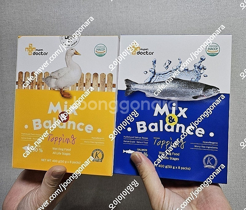 반값이하)마이펫닥터 믹스 앤 밸런스 토핑 닭, 연어맛 ...--0