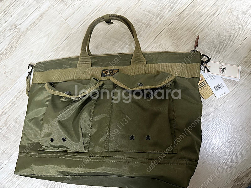 RRL 나일론 캔버스 유틸리티 메신저 백 더블알엘--1