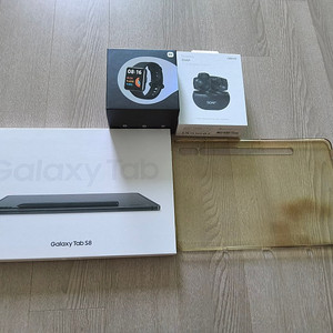 갤럭시 탭 s8 128기가 wifi SM-X700 그라파이트 원박스외 헤드폰 일괄.....