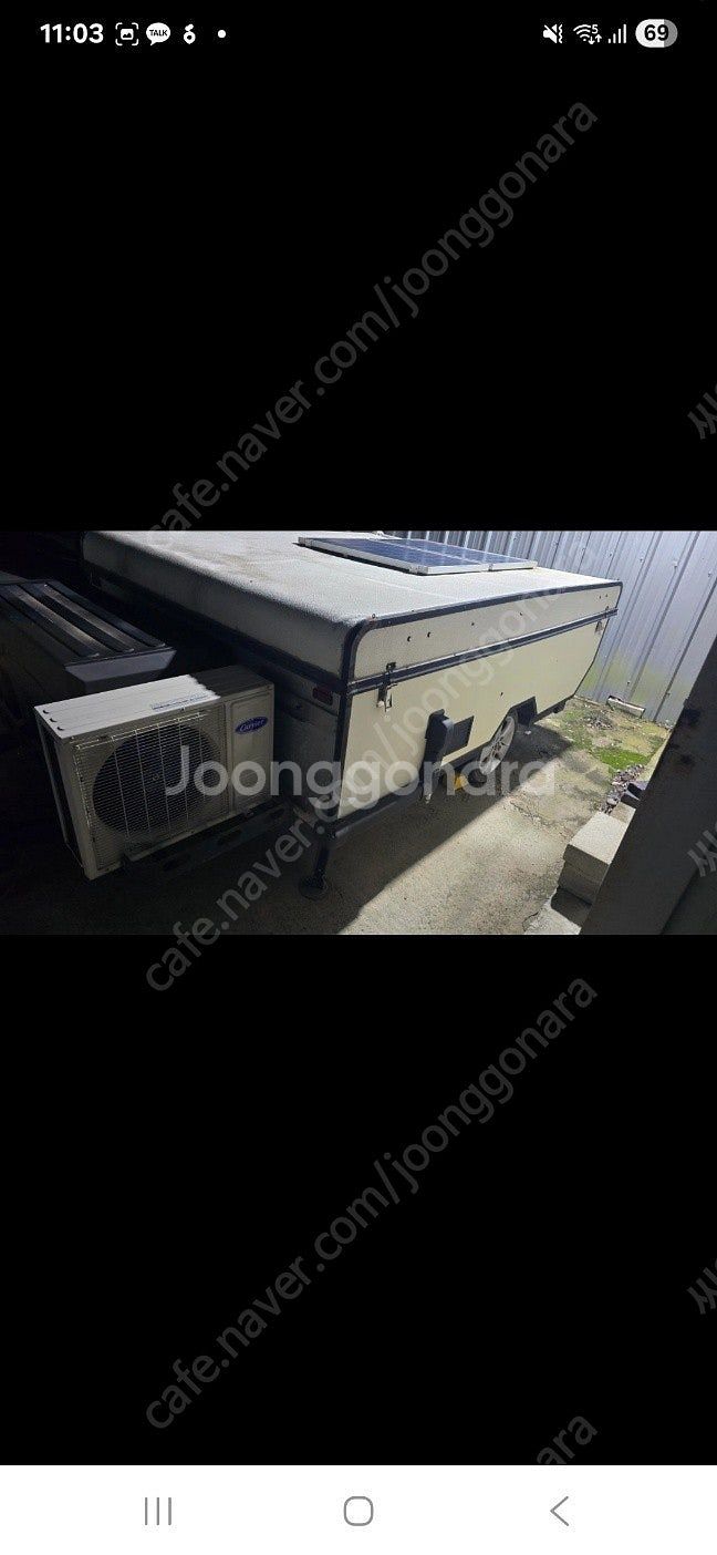투폴딩 캠핑트레일러 노지가능 태양광작업--1