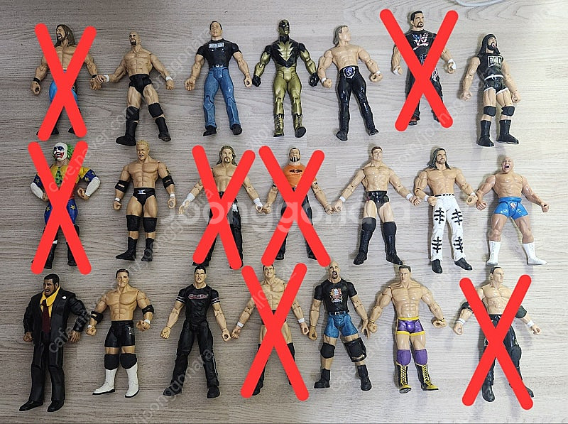 고전 WWE 피규어들 저렴하게 대량 정리 합니다, 희귀...--0