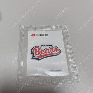 두산베어스띠부씰 로고 스티커