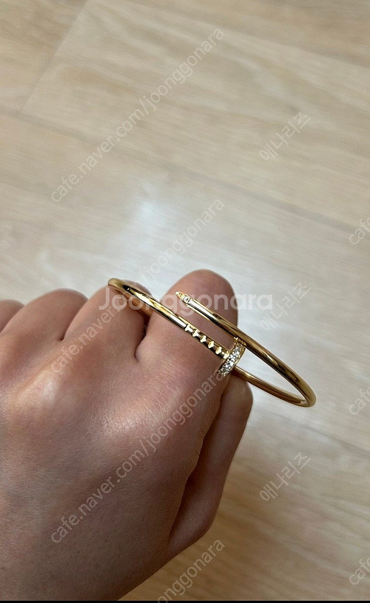 까르띠에 앵끌루 팔찌 SM 옐로우골드 다이아 18K 1...--3
