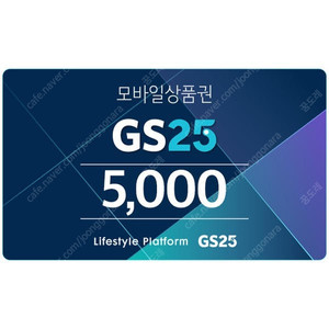 gs25/이마트 24 편의점 5천원권