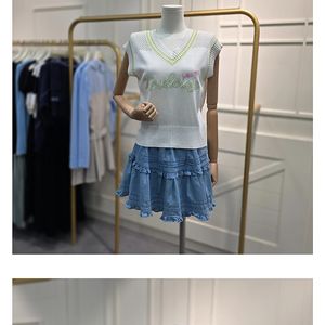 새상품) 에고이스트 레터링 V넥 네트 베스트 조끼-반택포함