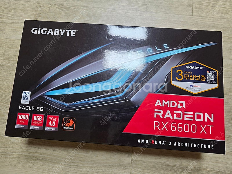 기가바이트 라데온 RX 6600XT 이글 그래픽카드--0