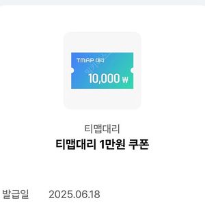티맵대리 1만원 쿠폰