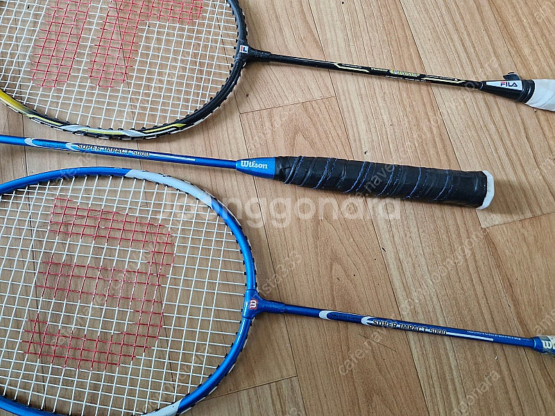 FILA + WILSON 배드민턴 라켓 4개--4