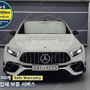 흰색 벤츠 A클래스 중고 벤츠 중고 W177 AMG A45 4MATIC+ 해치백 수입중고자동차 28,417 km