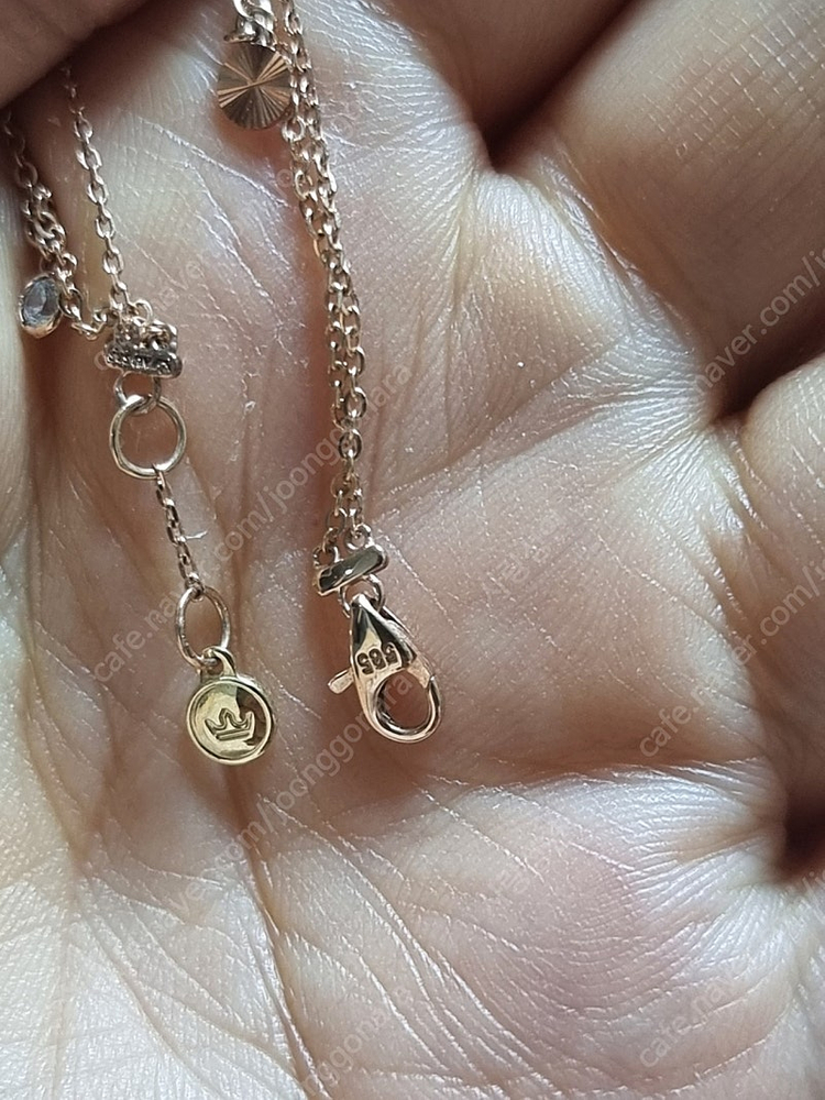 제이에스티나 14k 두줄 발찌 로즈골드 2.42그램--3