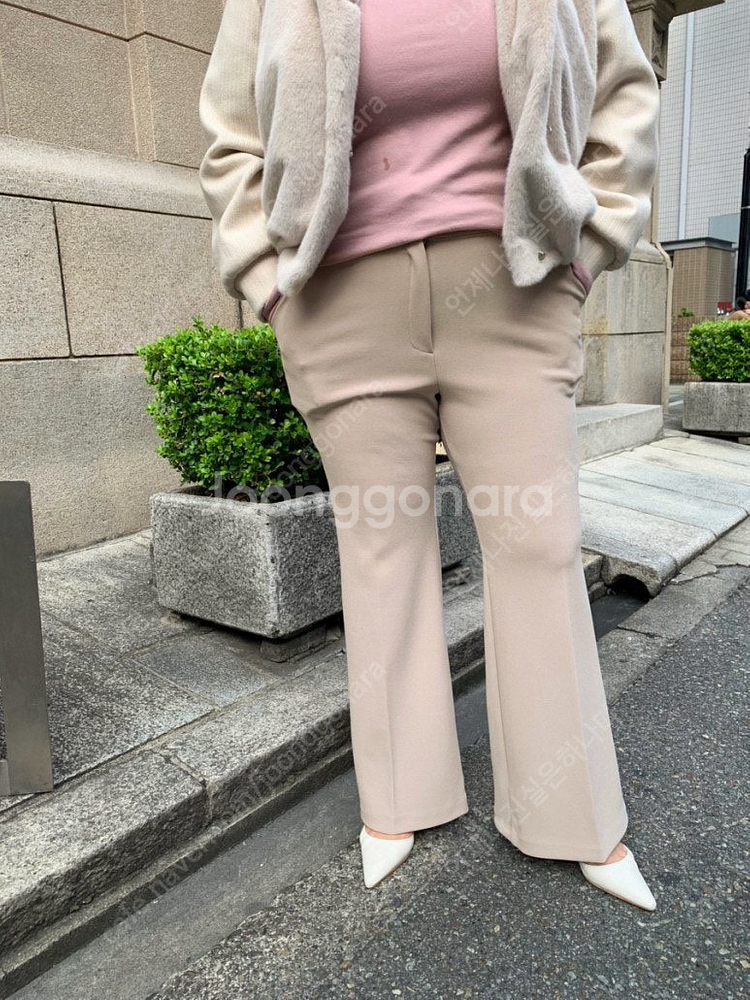 [민먼데이][새상품] 제작 롱슬림부츠컷슬랙스 라이트베이...--2
