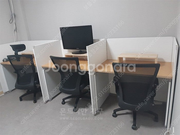 (상태깔끔) 학원책상 , 이벤트 독서실칸막이 있어요--4