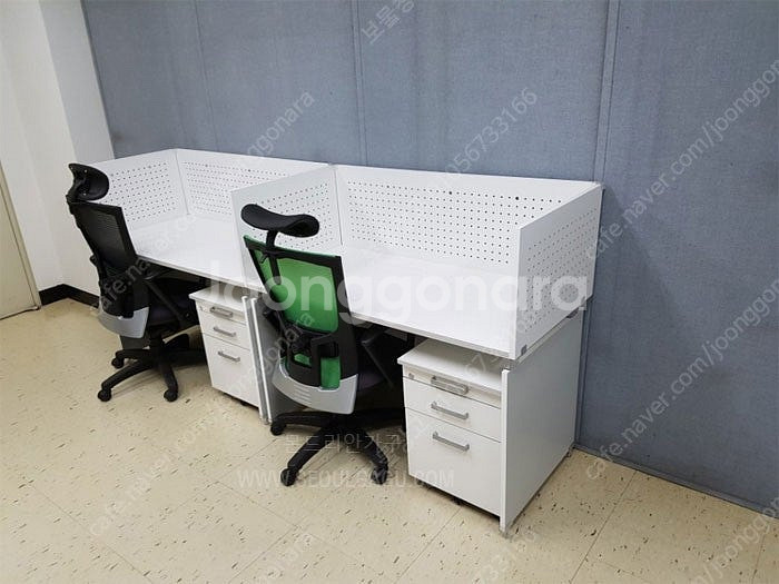 깔끔 사무실책상 W1200책상 외 (파티션/의자/책장/...--5