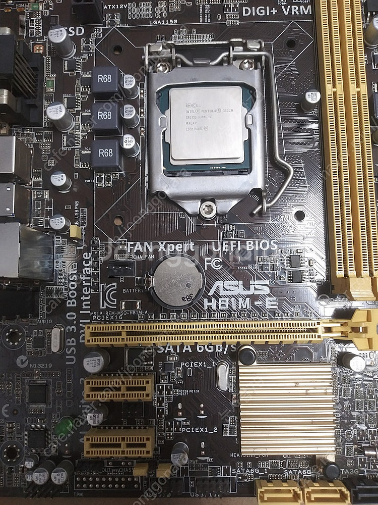 ASUS H81M-E+G3220쿨러포함--0