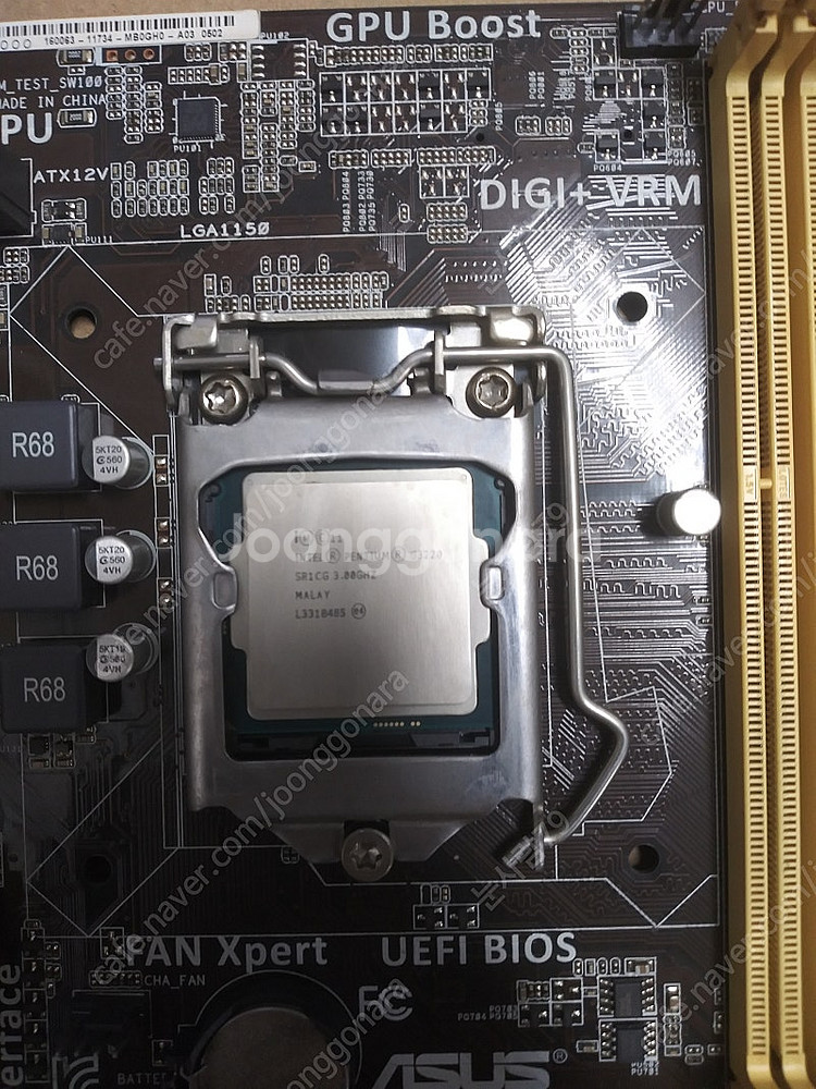 ASUS H81M-E+G3220쿨러포함--2