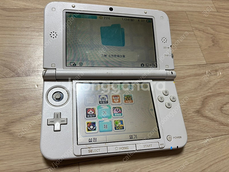 닌텐도 3ds xl 구큰다수 화이트 기기 상태 안좋음,...--3