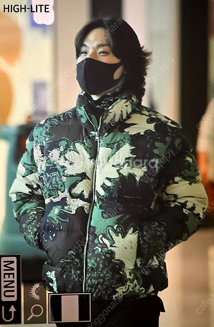 [M]피스마이너스원 카모 푸퍼 자켓 다운 패딩 피마원--1