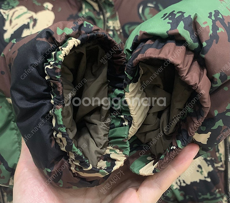 [M]피스마이너스원 카모 푸퍼 자켓 다운 패딩 피마원--7