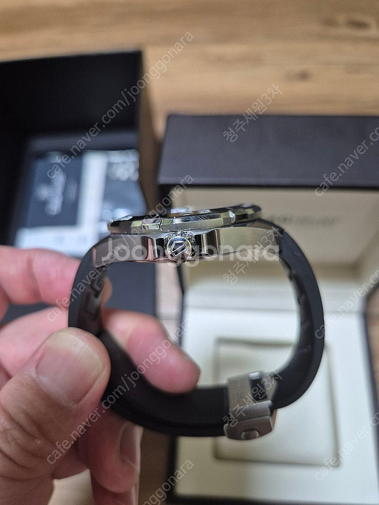 태그호이어 아쿠아레이서300(오토) 43mm+ 러버밴드...--3