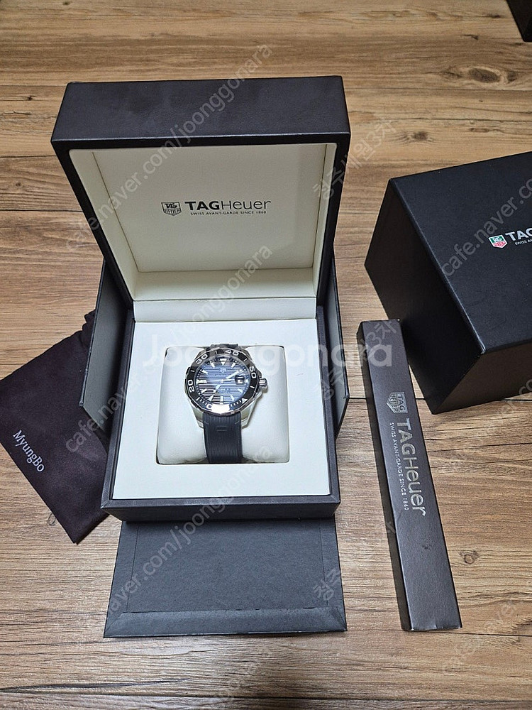 태그호이어 아쿠아레이서300(오토) 43mm+ 러버밴드...--8