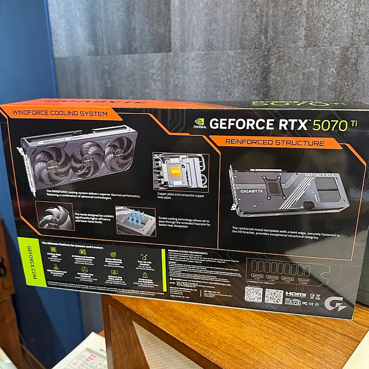 기가바이트 rtx 5070ti windforce 16g 그래픽카드 팝니다 이미지