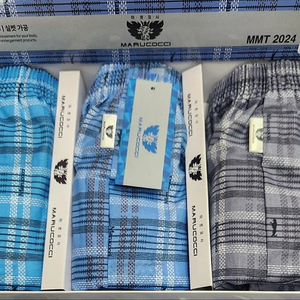 한국산 면100% 실켓가공 트렁크3매입