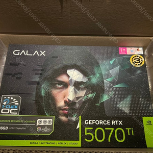 갤럭시 GALAX RTX5070Ti BLACK OC D7 16GB 미개봉