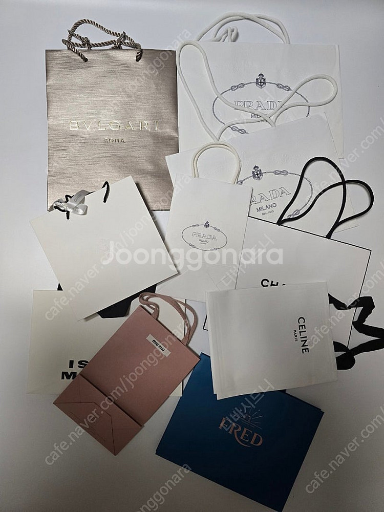 (명품쇼핑백 10장 일괄) 샤넬쇼핑백 / 불가리 쇼핑백...--1