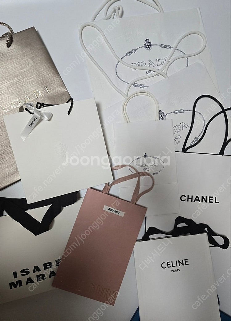 (명품쇼핑백 10장 일괄) 샤넬쇼핑백 / 불가리 쇼핑백...--2