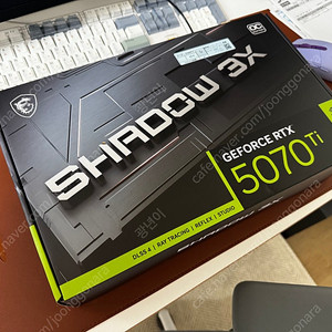 MSI RTX 5070 Ti Shadow 3X 미개봉