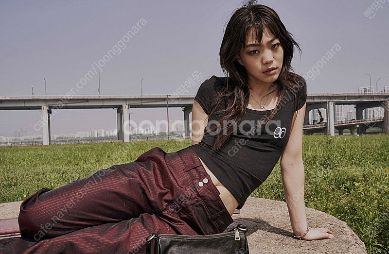 (새상품) 애즈온 리닝 새틴 트라우저 팬츠 스트라이프 ...--0