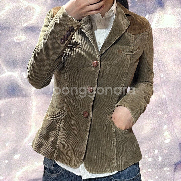 폴로 랄프로렌 웨스턴 코듀로이 자켓 브라운 초콜릿 2--0