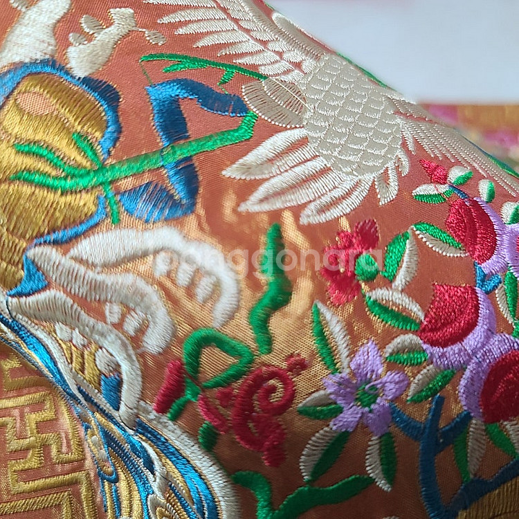 다양한 자수 흉배 한쌍--6